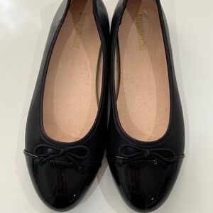 Cardi Cap Toe Ballet Flat - Black